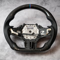 Carbon Steering Wheel with Perforated Leather