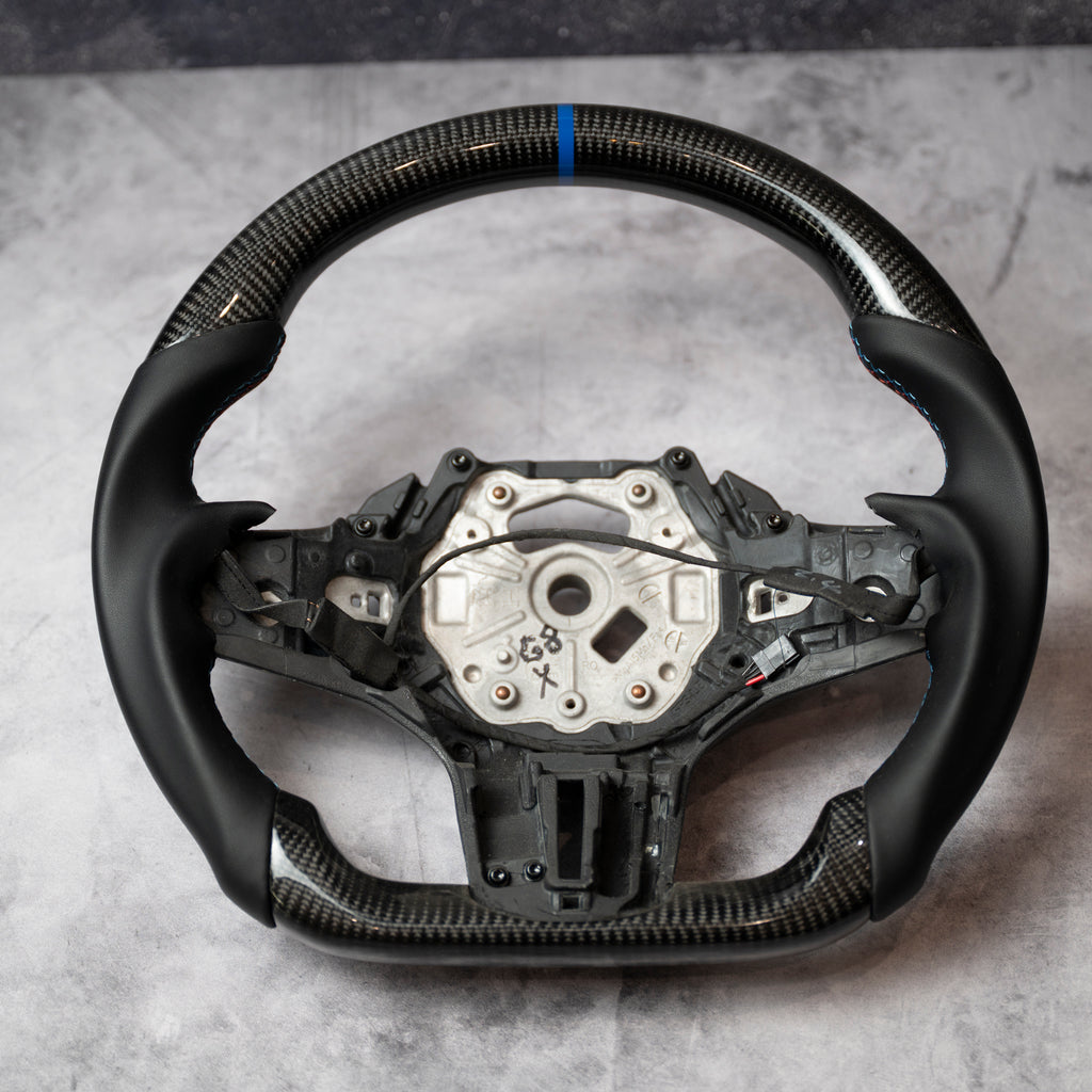 Carbon Steering Wheel with perforated Leather - ALL G SERIES
