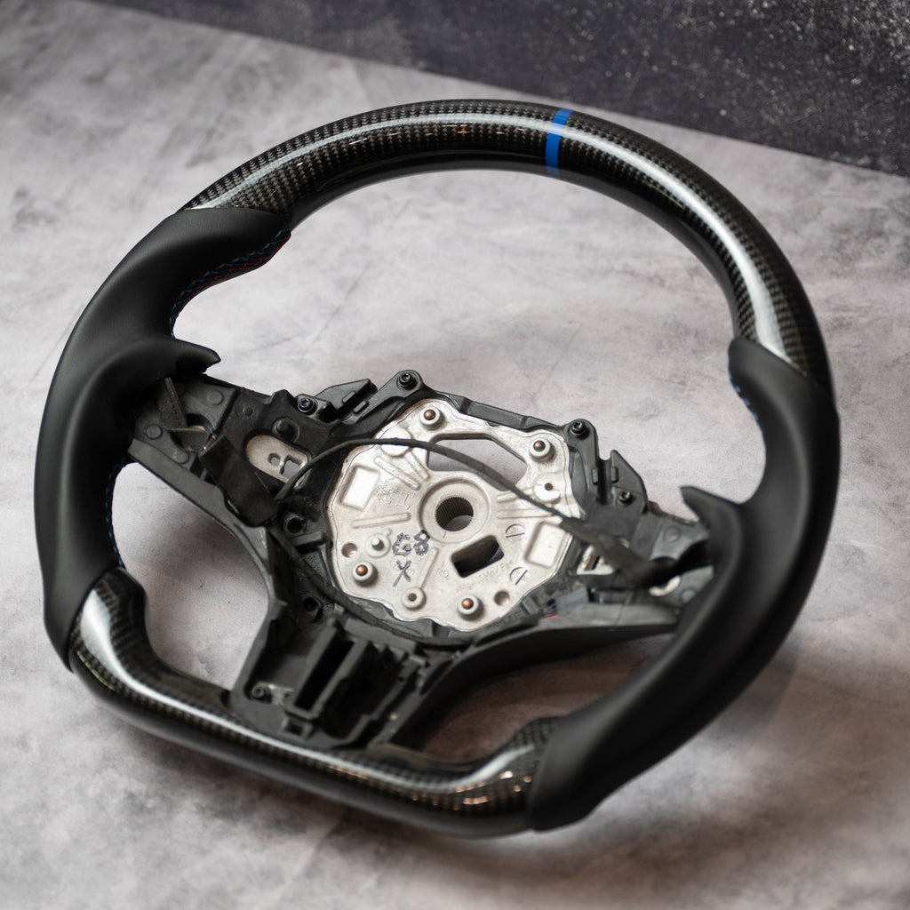 Carbon Steering Wheel with perforated Leather - ALL G SERIES