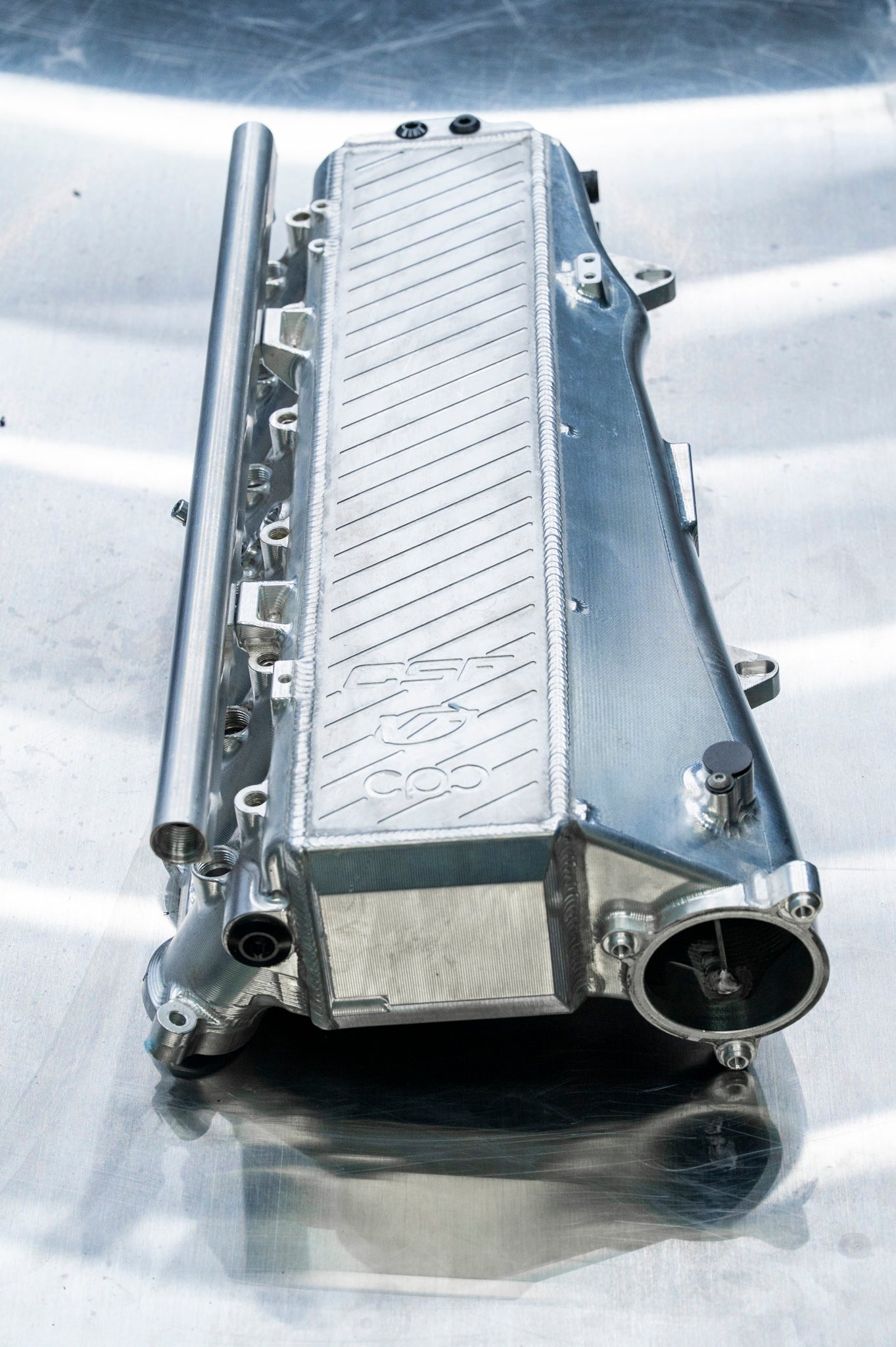 BMW Charge Air Cooler Manifold (Billet Aluminum Finish) - CSF 8300 (USED)