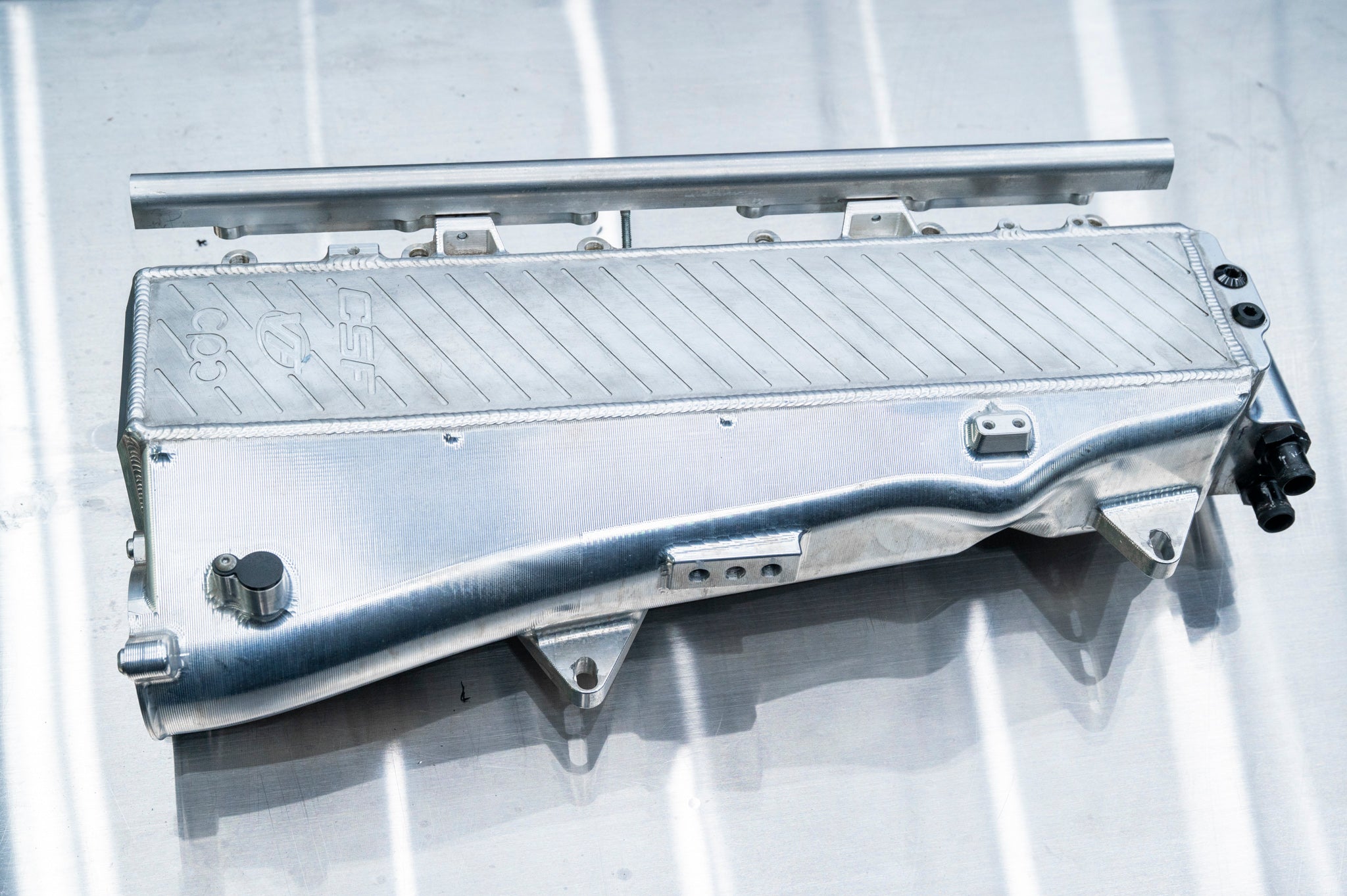 BMW Charge Air Cooler Manifold (Billet Aluminum Finish) - CSF 8300 (USED)