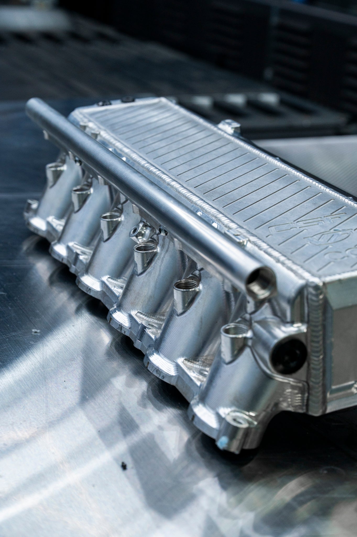 BMW Charge Air Cooler Manifold (Billet Aluminum Finish) - CSF 8300 (USED)