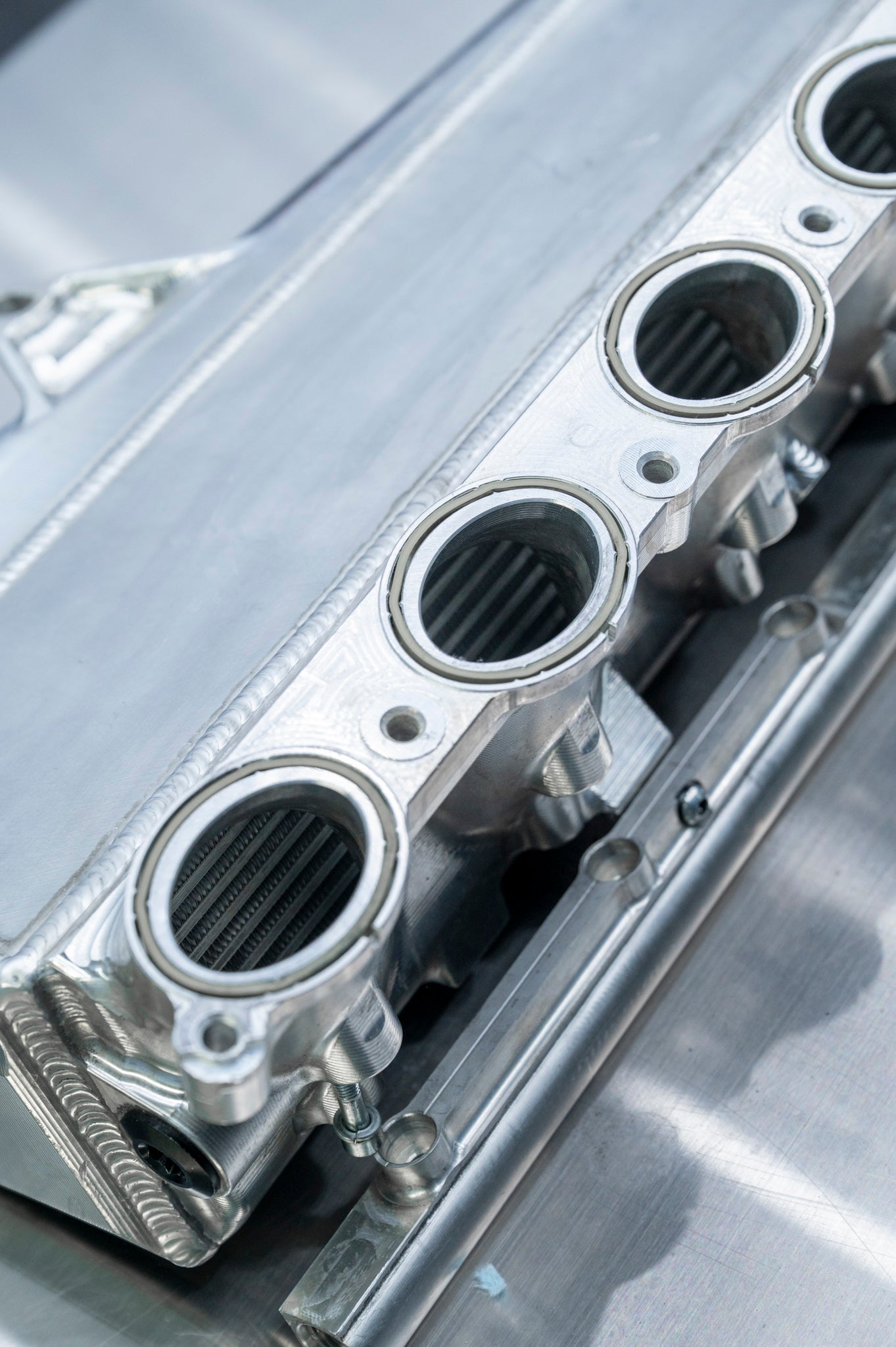 BMW Charge Air Cooler Manifold (Billet Aluminum Finish) - CSF 8300 (USED)